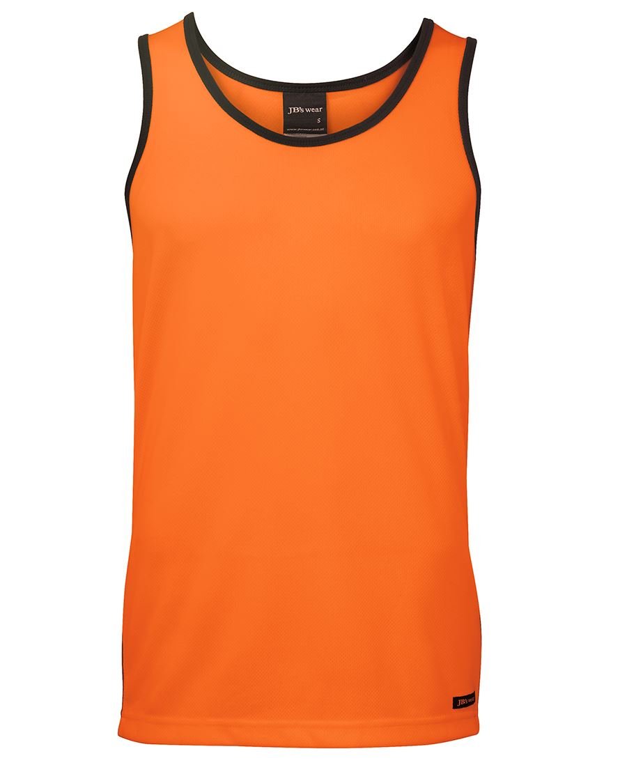 JB's Hi Vis Constrast Singlet - Kiwi Workgear