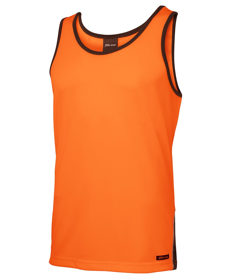 JB's Hi Vis Constrast Singlet - Kiwi Workgear