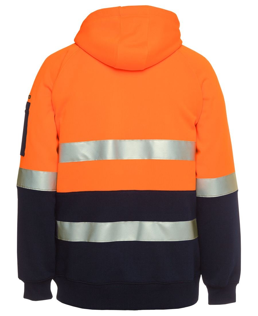 JB's Hi Vis Day/Night Full Zip Fleecy Hoodie - Kiwi Workgear