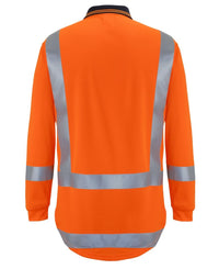 Thumbnail for JB's Hi Vis D/N L/S Non Cuff Traditional Polo - Kiwi Workgear