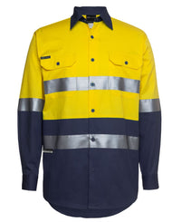 Thumbnail for JB's HI VIS L/S (D+N) 150G WORK SHIRT - Kiwi Workgear