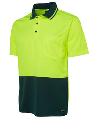 Thumbnail for JB's Hi-vis Non-cuff Traditional Classic Polo - Kiwi Workgear