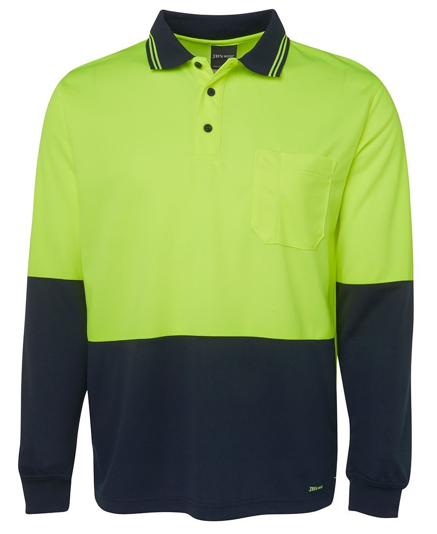 JB's Hi-Vis Polo L/S - Kiwi Workgear