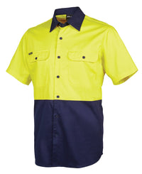 Thumbnail for JB's HI VIS S/S 150G SHIRT - Kiwi Workgear