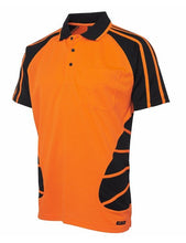 Load image into Gallery viewer, JB&#39;s HI VIS S/S SPIDER POLO - Kiwi Workgear
