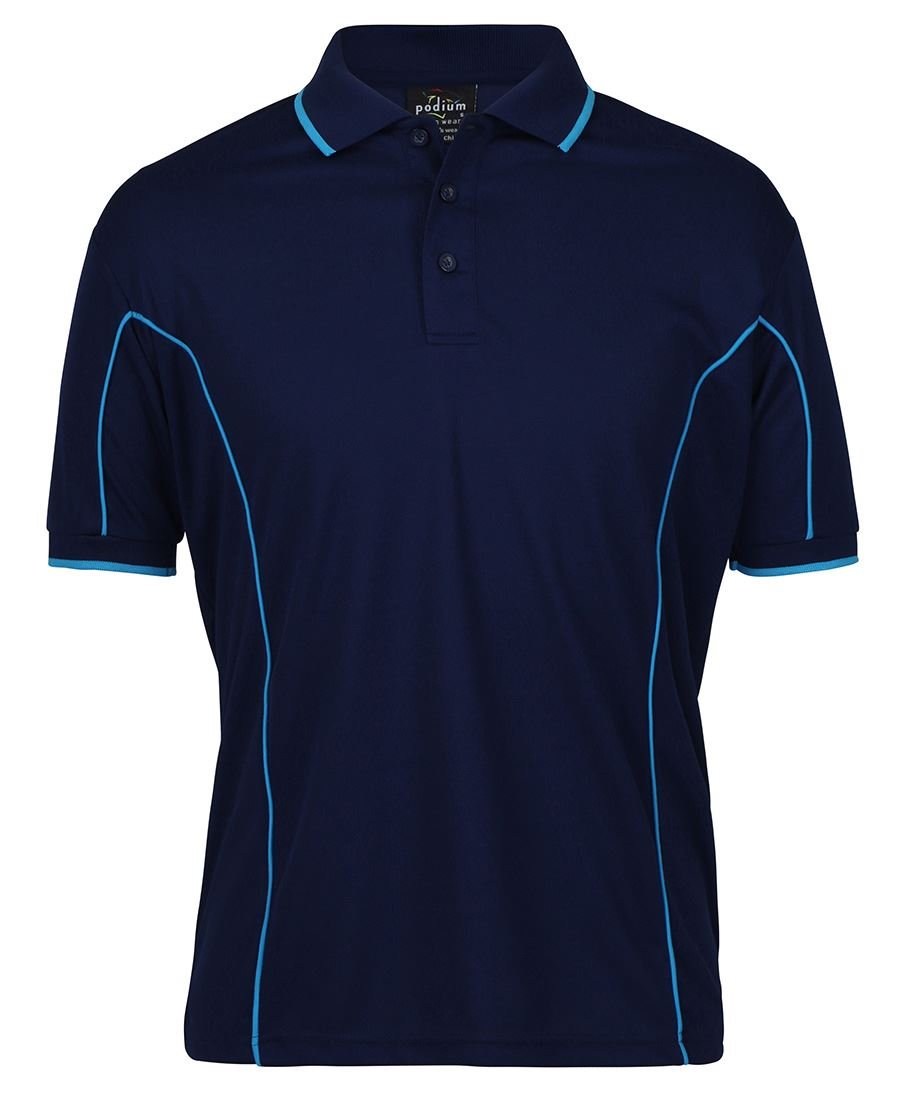 JB's Polo Podium S/S Piping - Kiwi Workgear