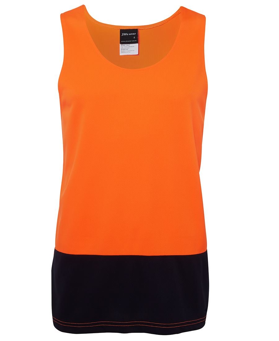 JB's Wear Hi Vis Traditional Singlet - Kiwi Workgear