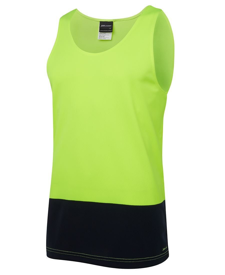 JB's Wear Hi Vis Traditional Singlet - Kiwi Workgear