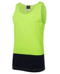 Thumbnail for JB's Wear Hi Vis Traditional Singlet - Kiwi Workgear