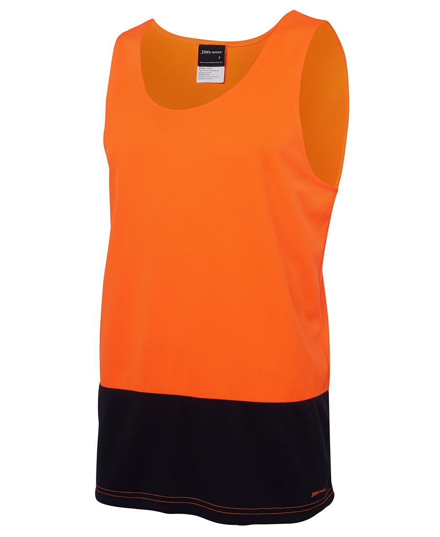 JB's Wear Hi Vis Traditional Singlet - Kiwi Workgear