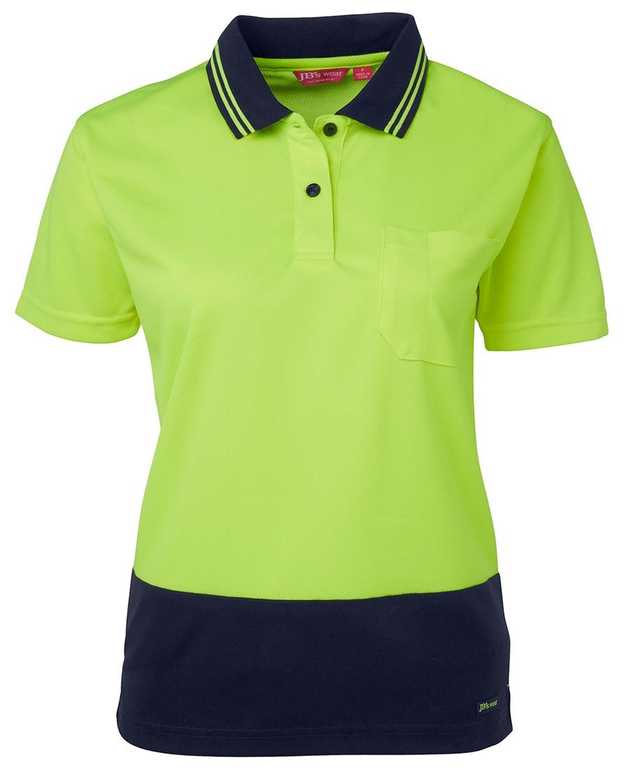 JB's Woman Hi Vis S/S Comfort Polyester Polo - Kiwi Workgear