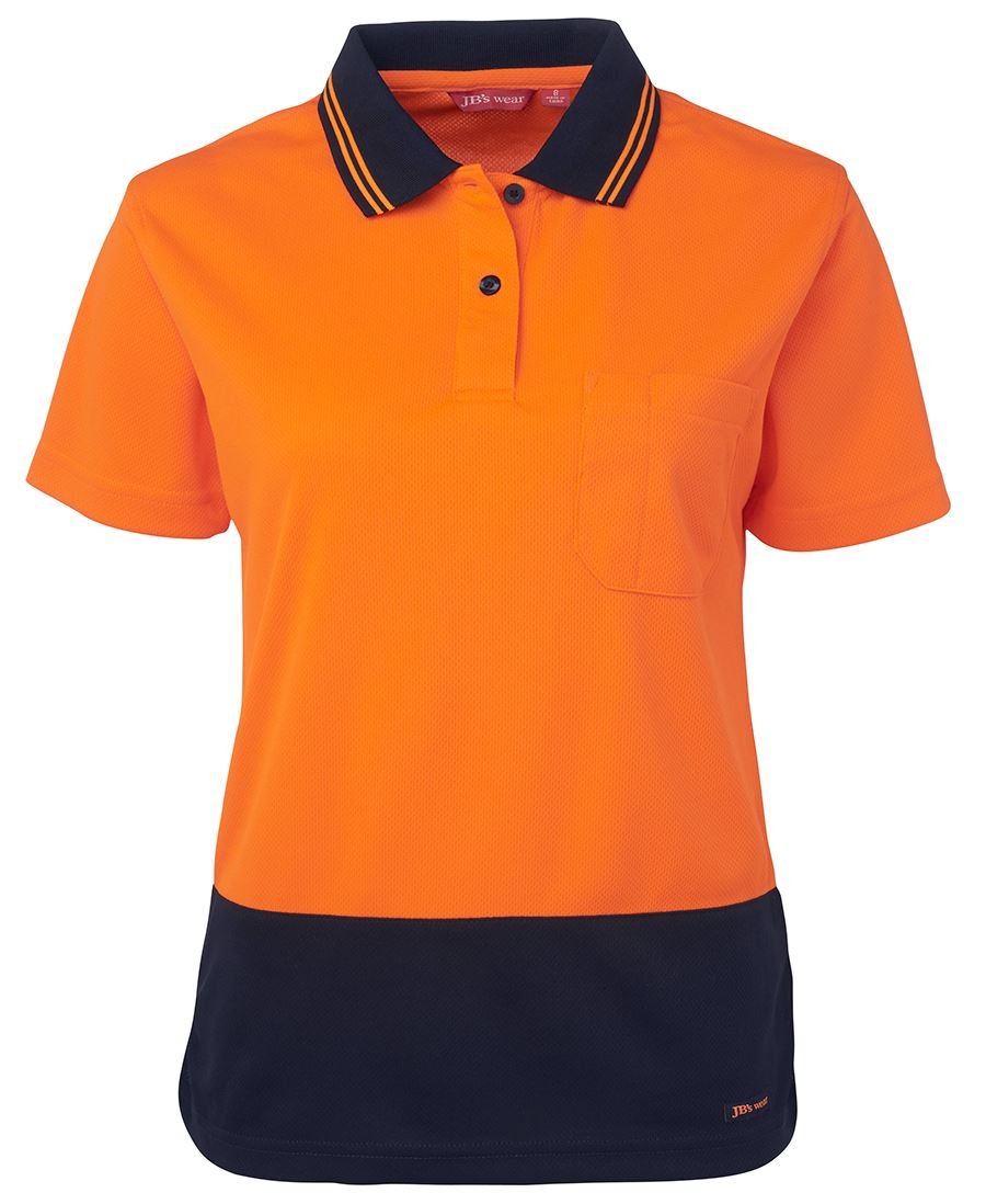 JB's Woman Hi Vis S/S Comfort Polyester Polo - Kiwi Workgear