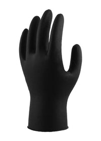 Thumbnail for Lynn River Nitrile Heavy Duty Grizzly Black Gloves - Kiwi Workgear