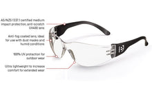 Load image into Gallery viewer, Magnum Safety Glasses - clear - Kiwi Workgear
