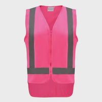 Thumbnail for Pink Classic Safety Vests - Kiwi Workgear