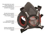 Thumbnail for ProMask twin-filter Half-Mask - Kiwi Workgear