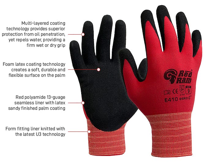 Red Ram Basic Gloves - Kiwi Workgear