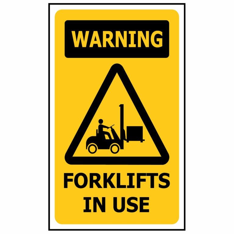 Safety Genius WARNING Forklifts Operating In This Area - Kiwi Workgear