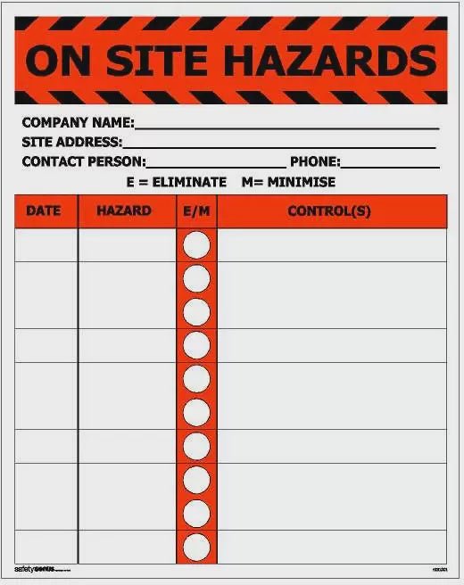 Sign NOTICE MULTIPLE HAZARD - PVC - Kiwi Workgear