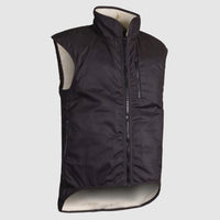 Thumbnail for STYX MIll Oilskin Brown Shearling Lined Vest - Kiwi Workgear