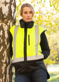 Thumbnail for STYX MILL Oilskin Yellow Fur Lined Vest - Kiwi Workgear