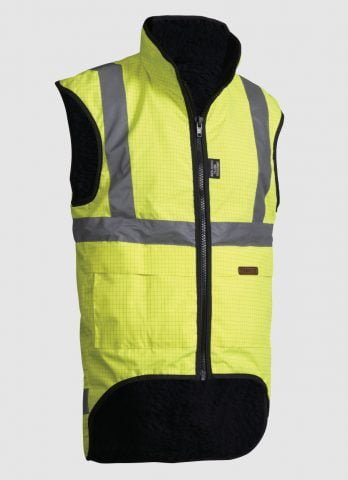 STYX MILL Wet Weather FR Antistatic Wool Lined Vest - Kiwi Workgear