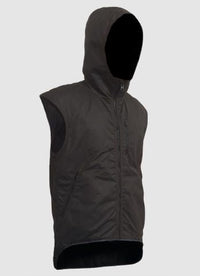 Thumbnail for STYXMILL BROWN FUR LINED VEST WITH HOOD - Kiwi Workgear