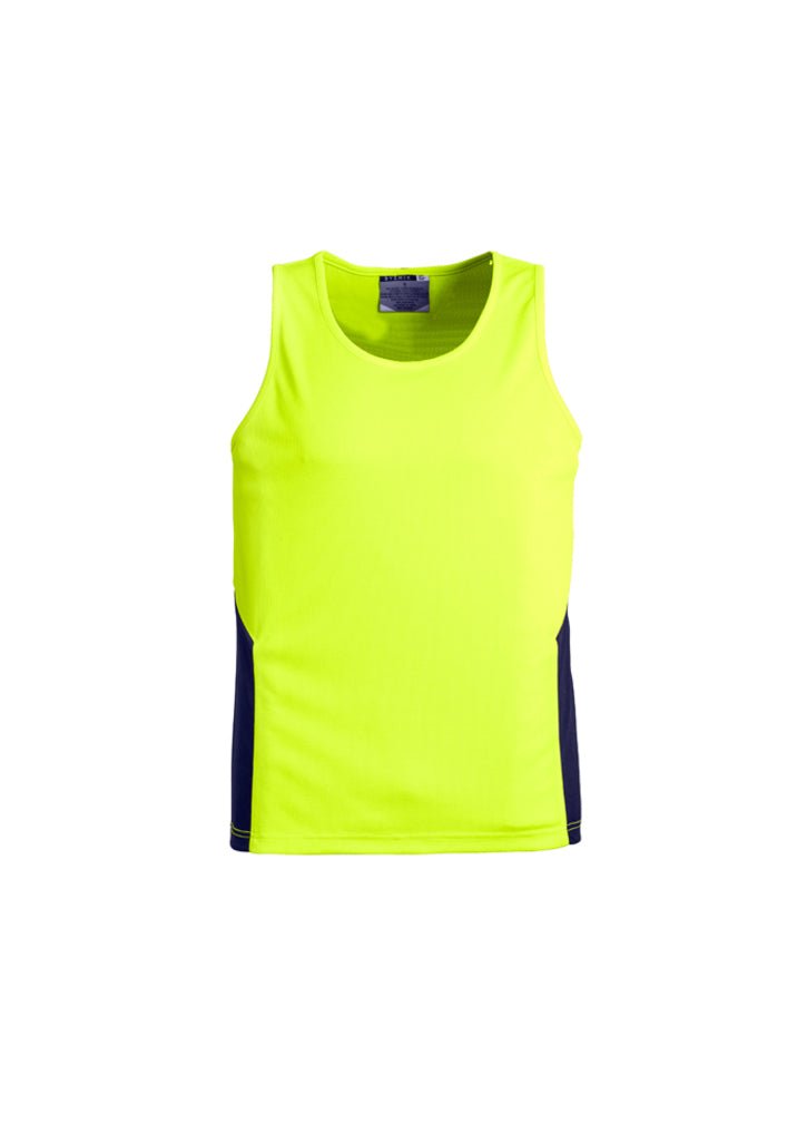 Syzmik Hi-Vis Unisex Squad Singlet - Kiwi Workgear