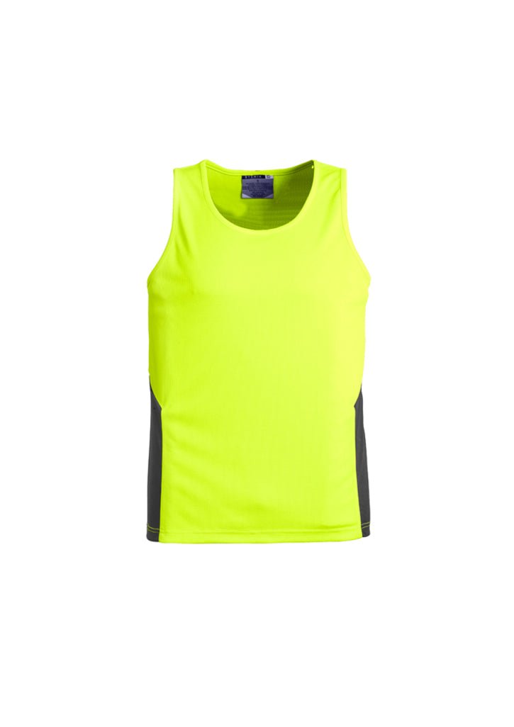 Syzmik Hi-Vis Unisex Squad Singlet - Kiwi Workgear