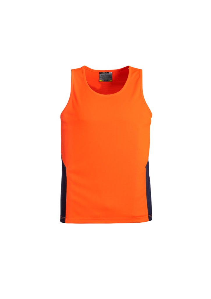 Syzmik Hi-Vis Unisex Squad Singlet - Kiwi Workgear