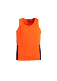 Thumbnail for Syzmik Hi-Vis Unisex Squad Singlet - Kiwi Workgear