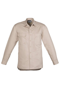 Thumbnail for Syzmik Men's Light-Weight L/S Tradie Shirt - Kiwi Workgear