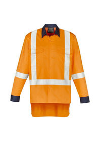 Thumbnail for Syzmik Mens TTMC-W17 X Back Work Shirt - Kiwi Workgear