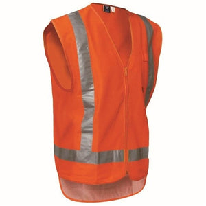 V5M Basic Day/Night Zipped Vest - Kiwi Workgear