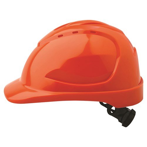 V9 Hard Hat Ratchet Harness - Orange - Kiwi Workgear