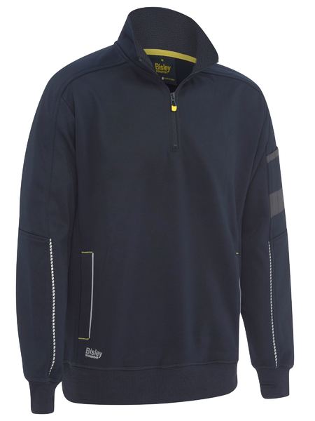 WORK FLEECE 1/4 ZIP PULLOVER WITH SHERPA LINING - Kiwi Workgear