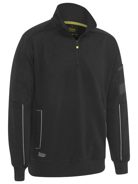 WORK FLEECE 1/4 ZIP PULLOVER WITH SHERPA LINING - Kiwi Workgear