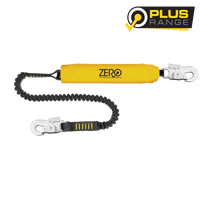 Thumbnail for Zero Stretch - Single Elasticator Lanyard with Snaphook & Scaffold Hook - Kiwi Workgear